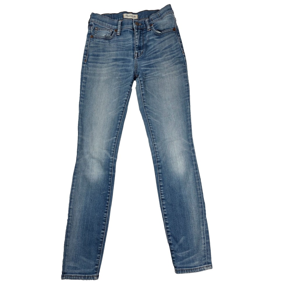 Madewell Jeans Womens 26 Blue High Rise Skinny Stretch Denim - Picture 1 of 8